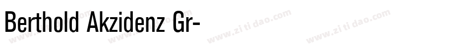 Berthold Akzidenz Gr字体转换